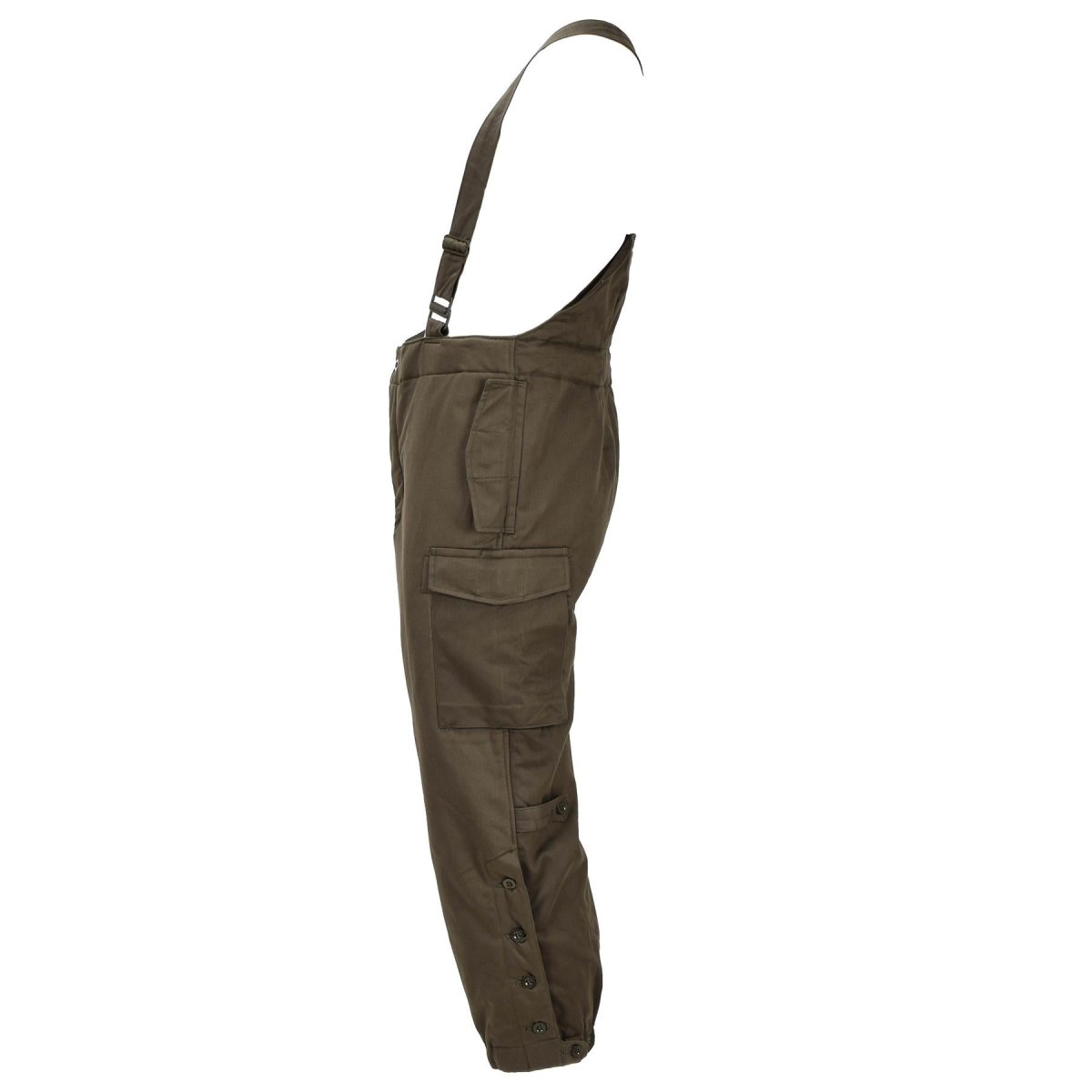 Pantaloni invernali militari originali austriaci isolati idrorepellenti color oliva