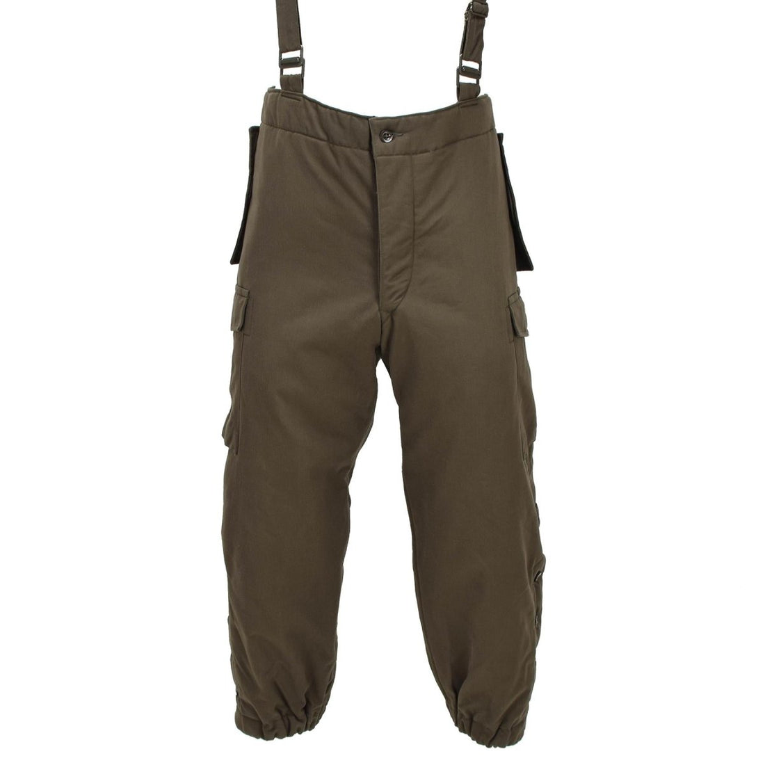 Pantaloni invernali militari originali austriaci isolati idrorepellenti color oliva
