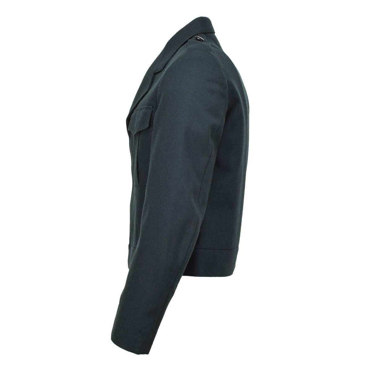 Giacca della camicetta dell'esercito belga originale Truppe di campo Casual Wool Blouson Green Nuovo