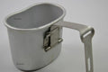Original Belgian Army Centeen Cup Cup Mess Mess Alluminum Pot Bushcraft come US M1910