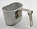 Original Belgian Army Centeen Cup Cup Mess Mess Alluminum Pot Bushcraft come US M1910