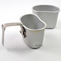 Original Belgian Army Centeen Cup Cup Mess Mess Alluminum Pot Bushcraft come US M1910