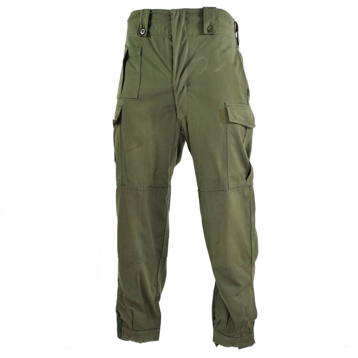 Pantaloni da combattimento sul campo originali dell'esercito belga M65 pantaloni militari verde oliva surplus - GoMilitar
