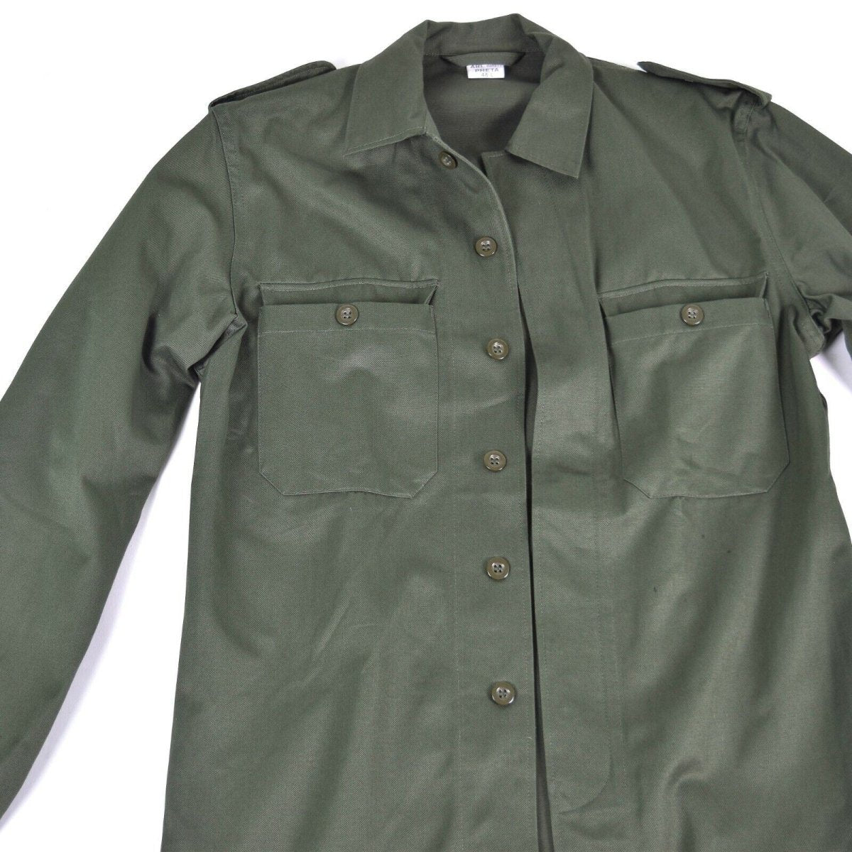 Giacca di campo dell'esercito belga originale BDU Shirt Olivo combattimento militare Nuovo