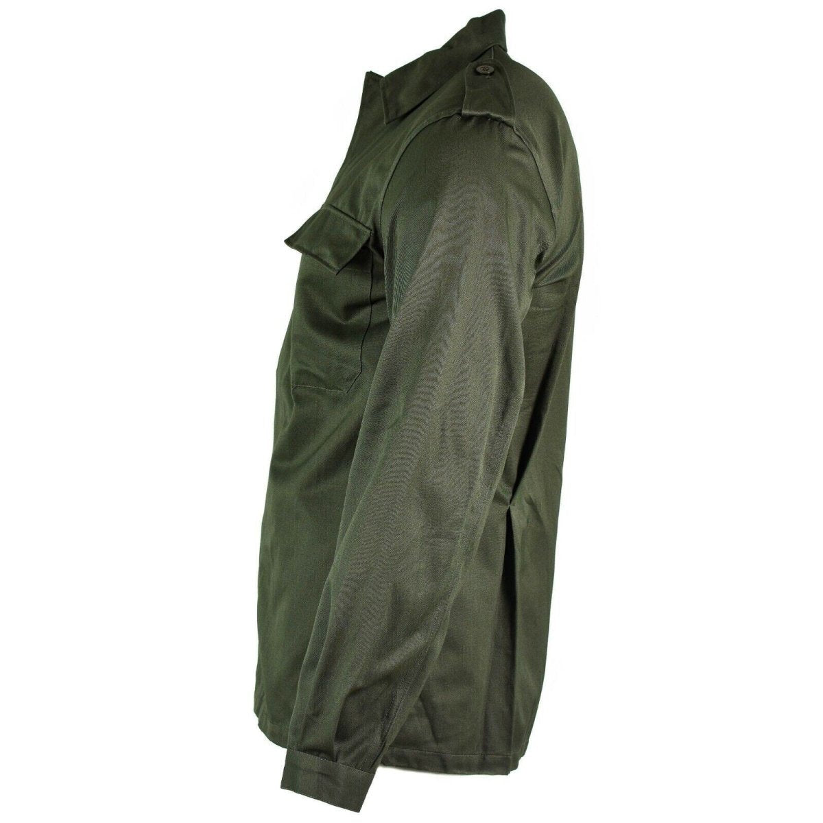 Giacca di campo dell'esercito belga originale BDU Shirt Olivo combattimento militare Nuovo