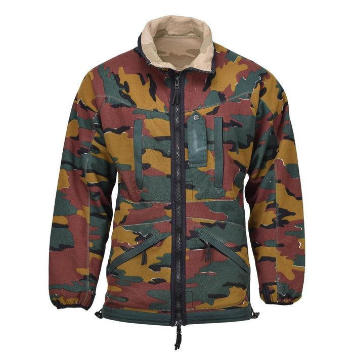 Giacca in pile originale dell'esercito belga reversibile antivento BDU jigsaw jumper - GoMilitar