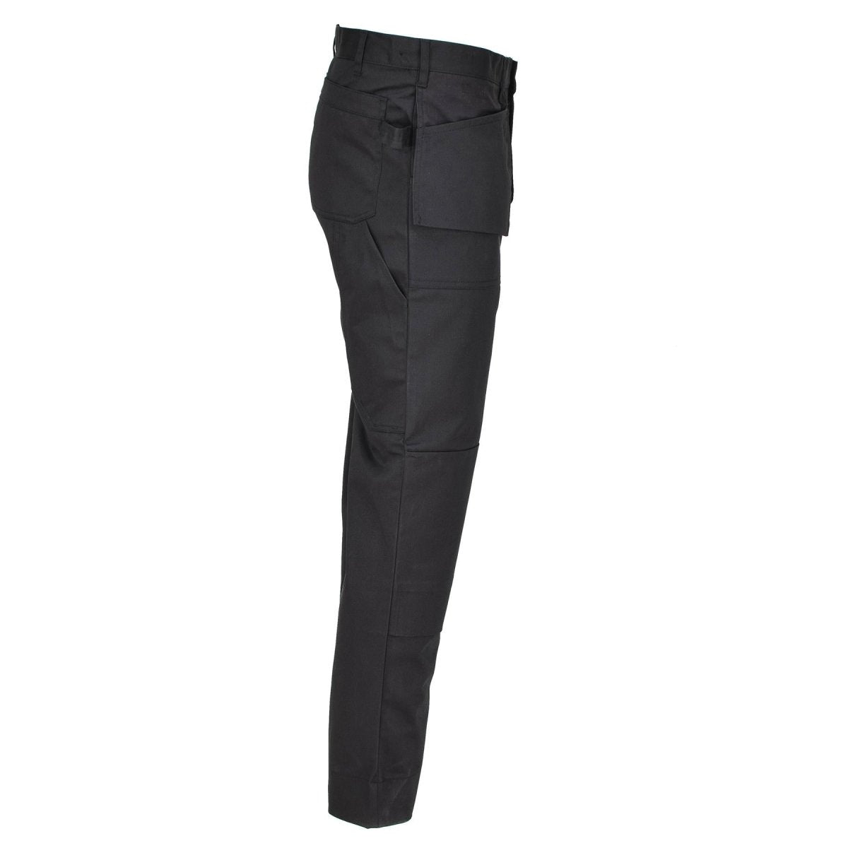 Originari di lavoro militare belga pantaloni cargo ginocchia rinforzate durevoli nere nuove