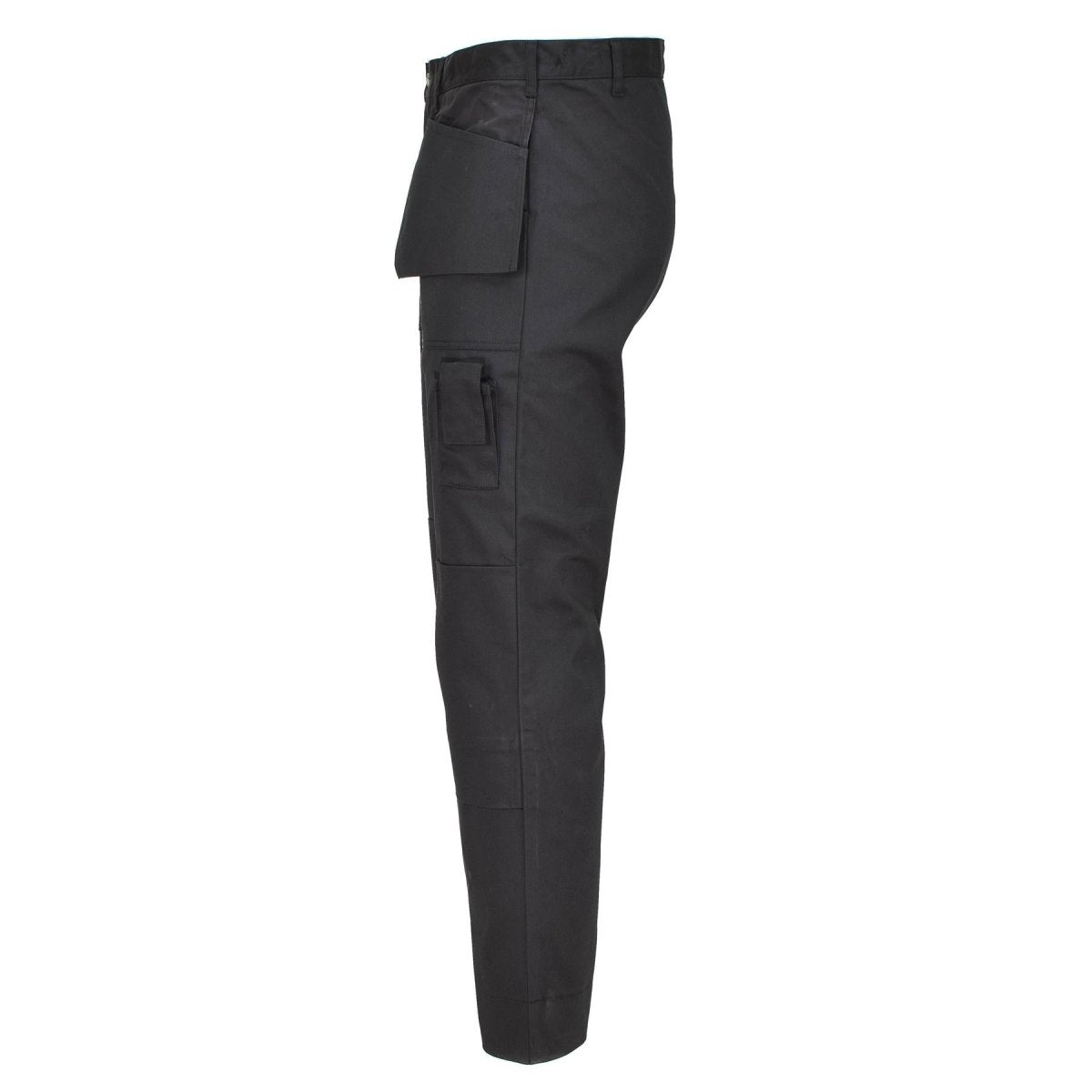 Originari di lavoro militare belga pantaloni cargo ginocchia rinforzate durevoli nere nuove