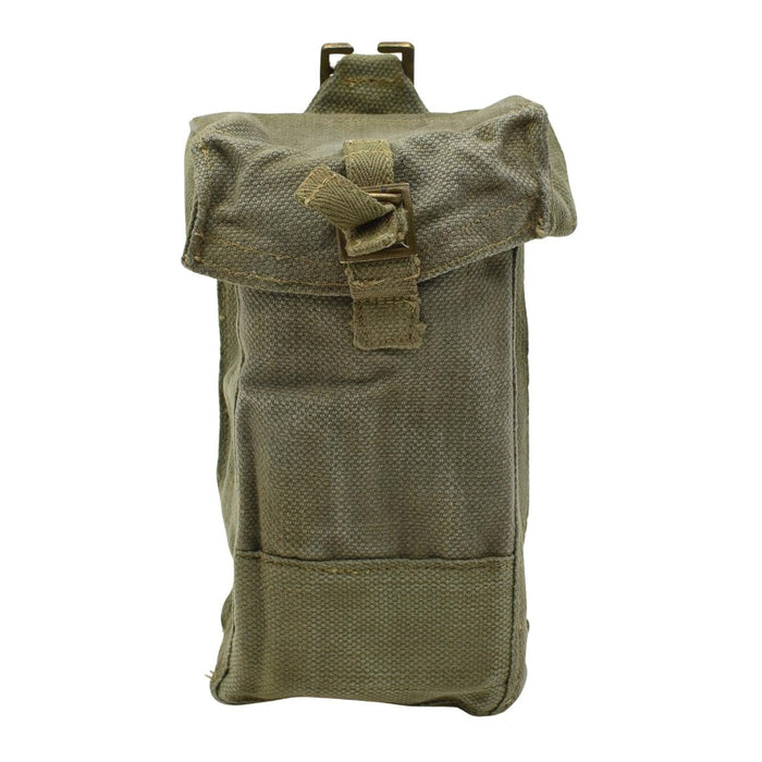 Borsa portariviste piccola originale militare belga in tela resistente in materiale oliva - GoMilitar