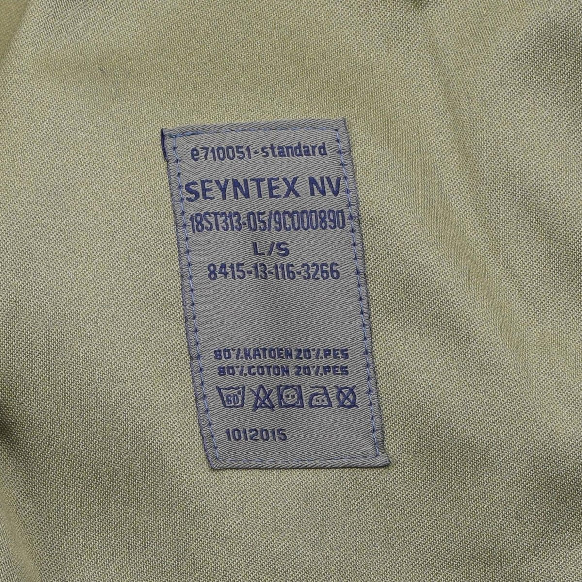 Giacca militare Belgium originale Truppe tattiche uniforme da campo Scaccola Seyntex