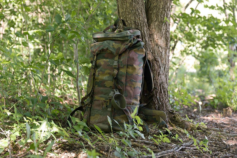 Zaino originale del campo tattico militare del Belgio grande sacchetto da campeggio da trekking 110L