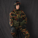 Original Belgium Military Tanker Safety Helmet Ear Head Protection Hat Black - GoMilitar