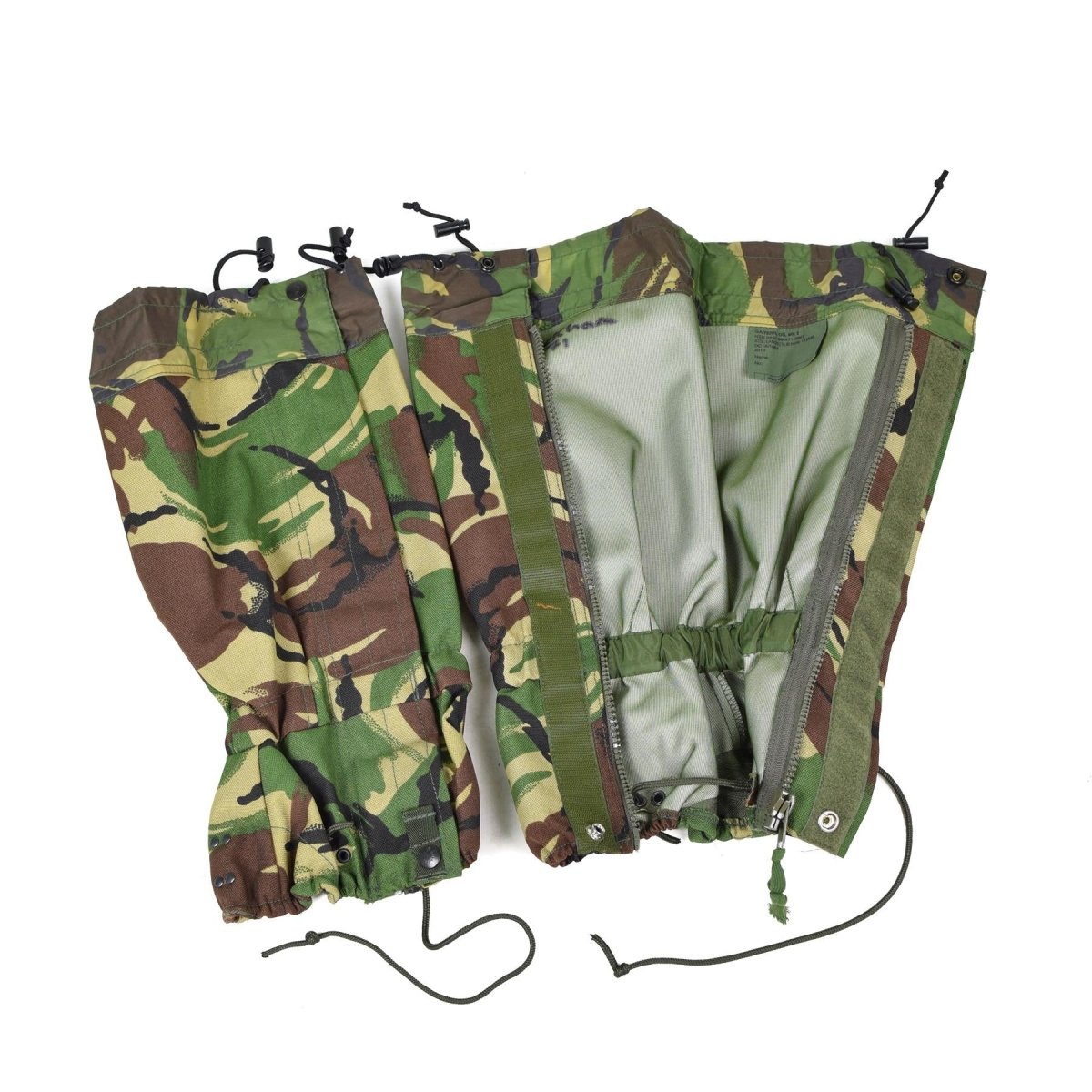 Original British Army DPM Camuflage Ghetters Waterproof Standart Dimensioni