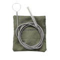 Kit di pulizia individuale di metallo verde dell'esercito britannico originale IHS Dimensione compatta Nuovo