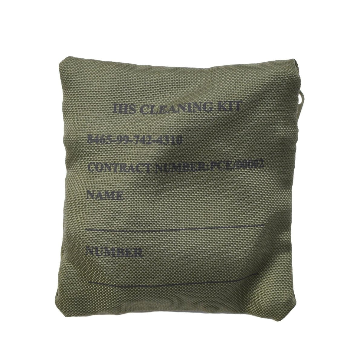 Kit di pulizia individuale di metallo verde dell'esercito britannico originale IHS Dimensione compatta Nuovo