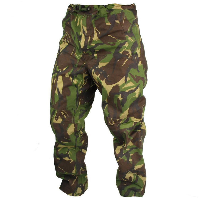 Pantaloni antipioggia mimetici DPM da combattimento militari originali dell'esercito britannico in goretex impermeabile - GoMilitar