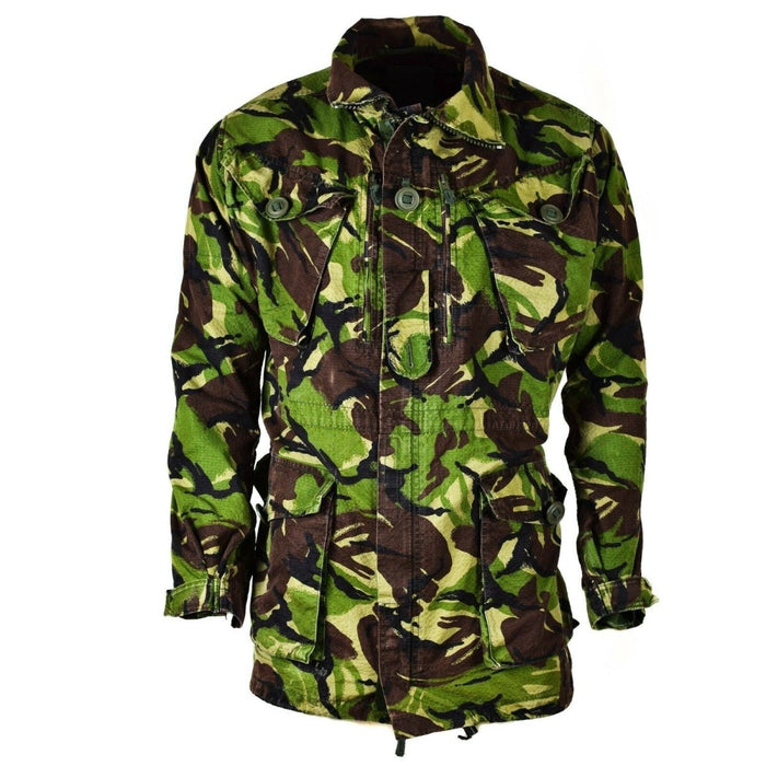 Giacca smock da combattimento giungla originale British Army DPM in resistente tessuto rip-stop con tasche multiple e vestibilità regolabile