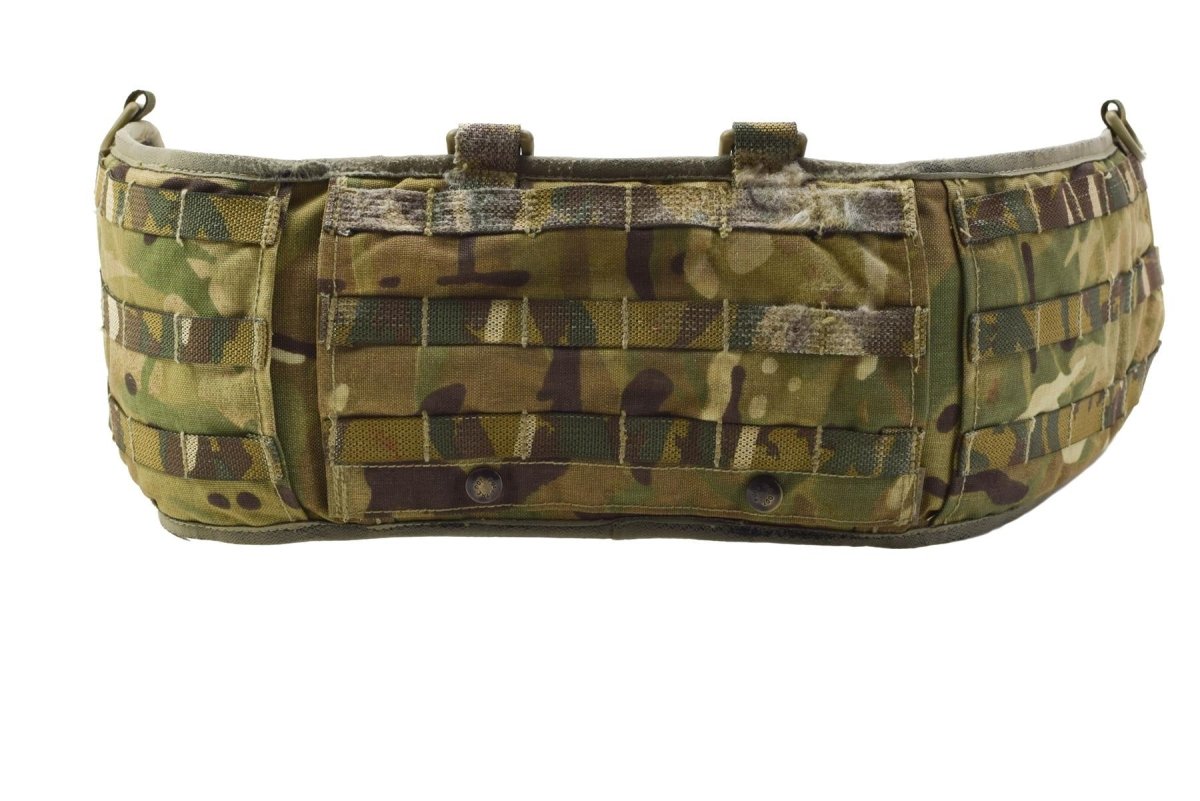 Bretelle con giogo per cintura imbottita originale dell'esercito britannico Surplus militare MTP Camo