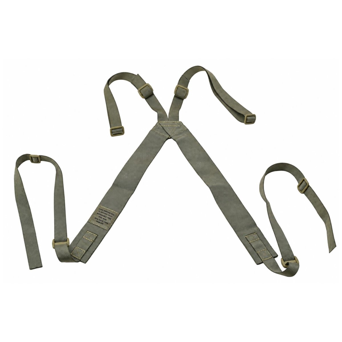 Bretelle con giogo per cintura imbottita originale dell'esercito britannico Surplus militare MTP Camo