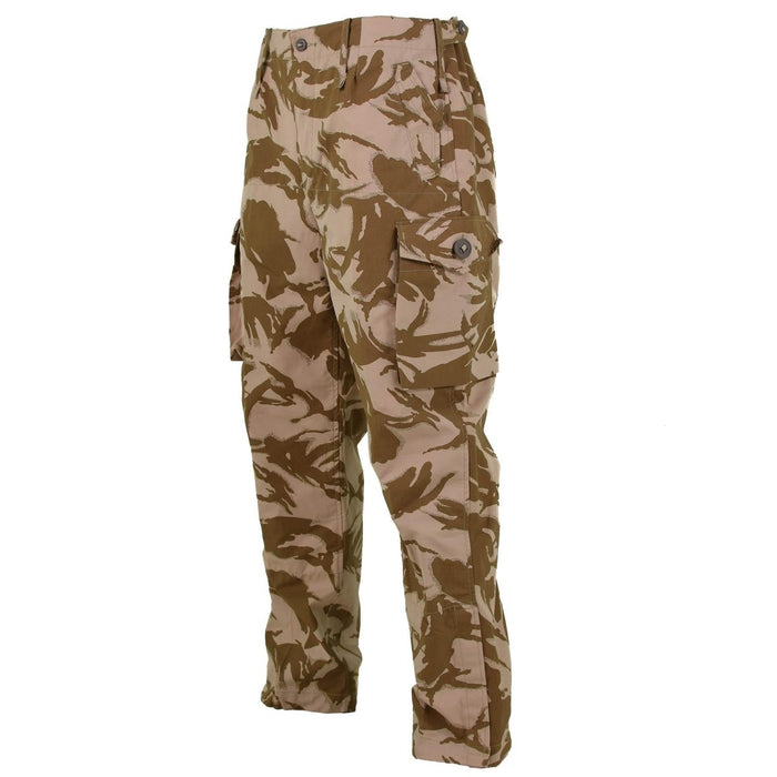 Pantaloni originali dell'esercito britannico Desert DP Field Truppe da combattimento Pantaloni BDU antivento - GoMilitar