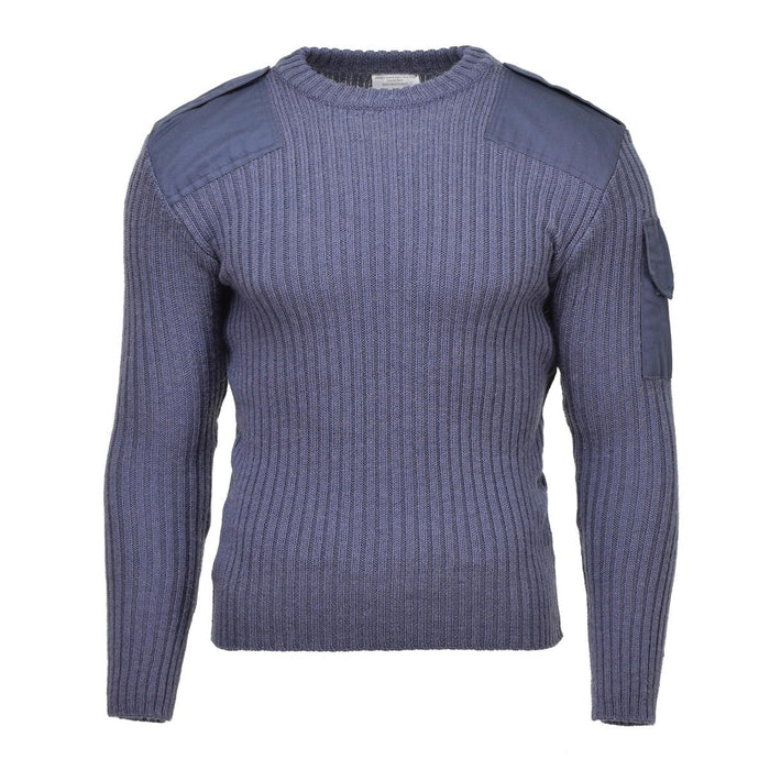 Pullover originale dell'esercito britannico Commando Jumper Blu Grigio Maglione in lana - GoMilitar