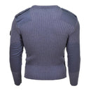 Original British army pullover Commando Jumper Blue Grey sweater Wool - GoMilitar