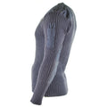 Originale British Pullover Pullover Commando Jumper Blue Grey Magia di lana V-Valona