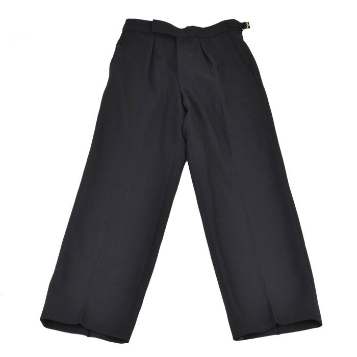 Pantaloni originali British Army royale navy classe 1 vestito pantaloni formali neri NUOVO - GoMilitar