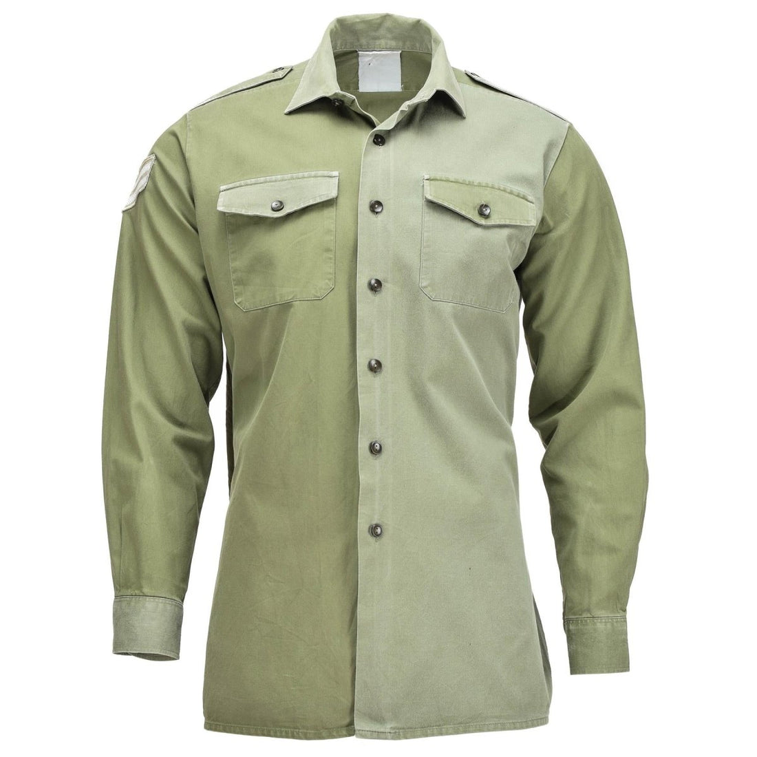 Shirt dell'esercito britannico originale O.D Green Military Service Long Maniche BDU