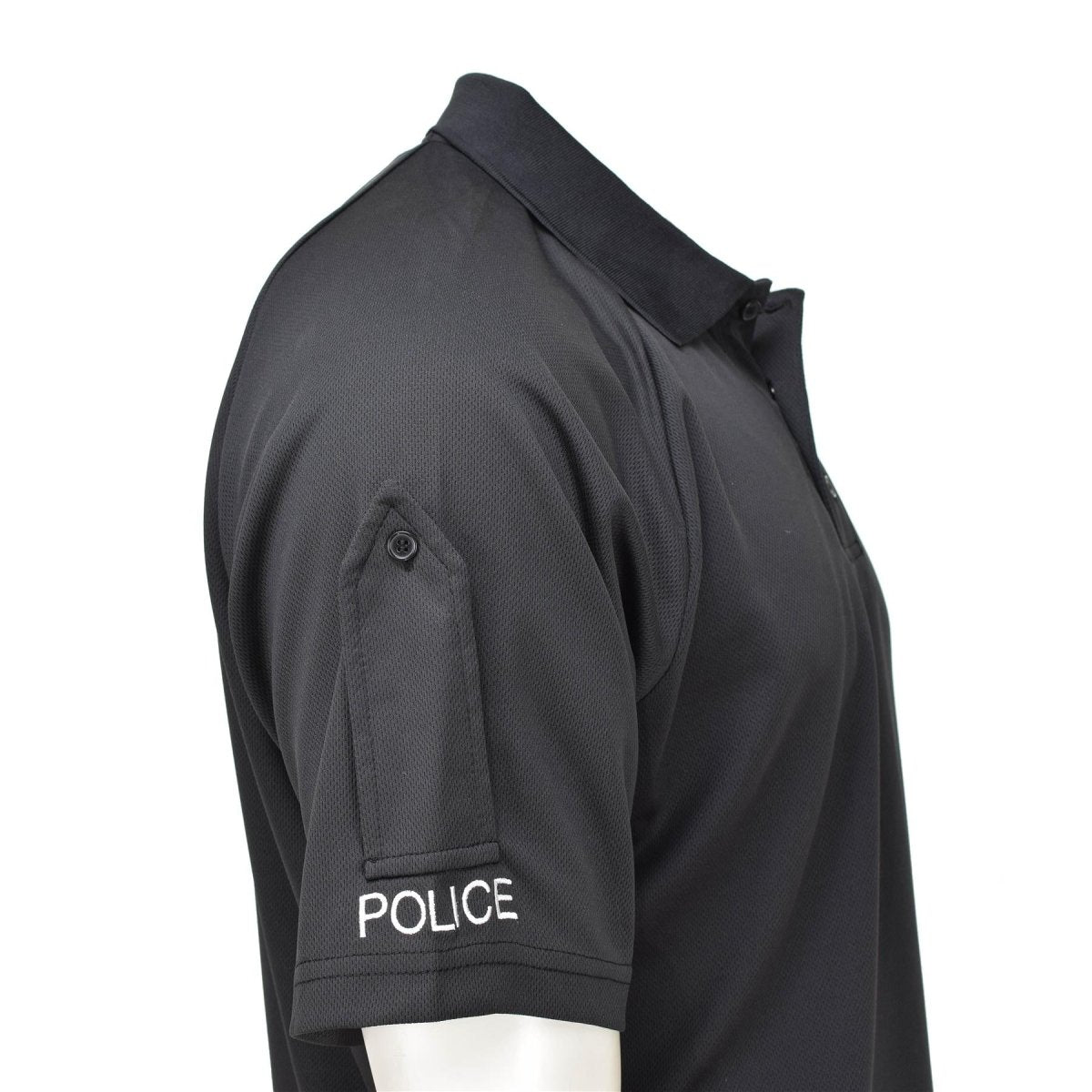 T-shirt originale dell'esercito britannico tattico polo di polizia nere traspirabili
