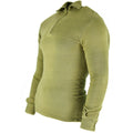 SHIRT TRICOT ORIGIENTE ORIGINALE SCHITTA SCHETTA UNDERSHIRT OD verde termico zippato