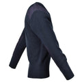 Magitore originale di Police British Ex-Police Pullover Commando Jumper Blue V-Neck