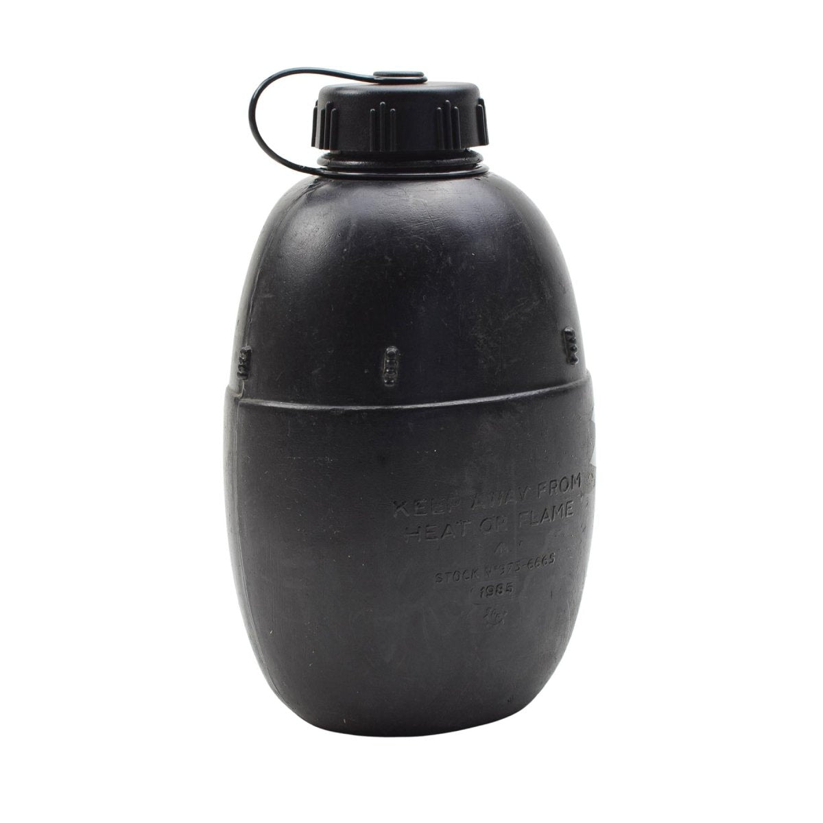 Borraccia militare britannica originale da 1 litro con coperchio a vite, custodia vintage inclusa verde oliva