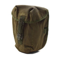 Borraccia militare britannica originale da 1 litro con coperchio a vite, custodia vintage inclusa verde oliva