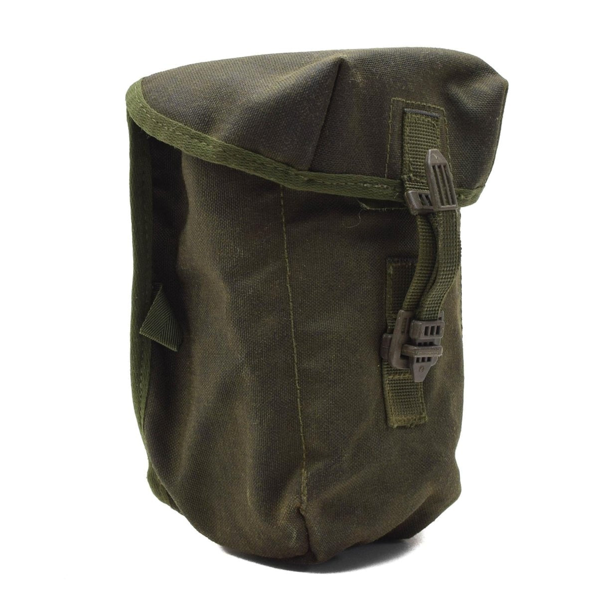 Borraccia militare britannica originale da 1 litro con coperchio a vite, custodia vintage inclusa verde oliva