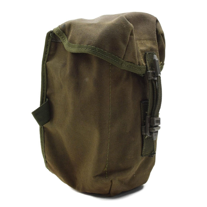 Borraccia militare britannica originale da 1 litro con coperchio a vite, custodia vintage inclusa verde oliva - GoMilitar