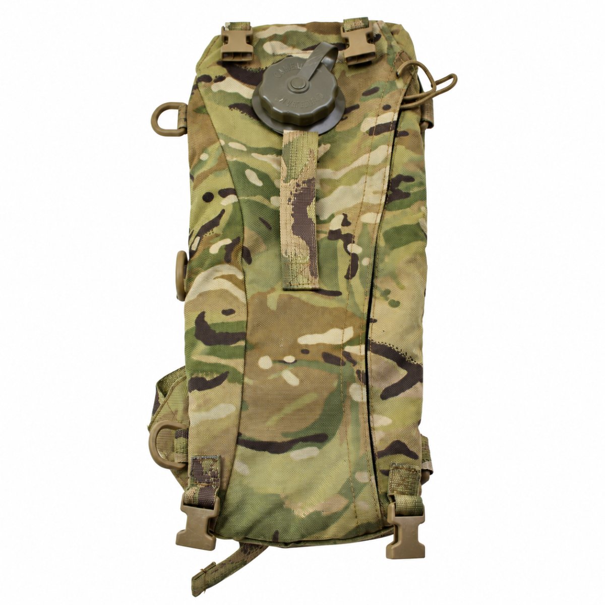 Sistema di idratazione militare britannico originale da 3 litri, vescica in TPU, mimetica MTP
