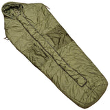 Sacco a pelo invernale artico militare britannico originale, design a forma di mummia, oliva