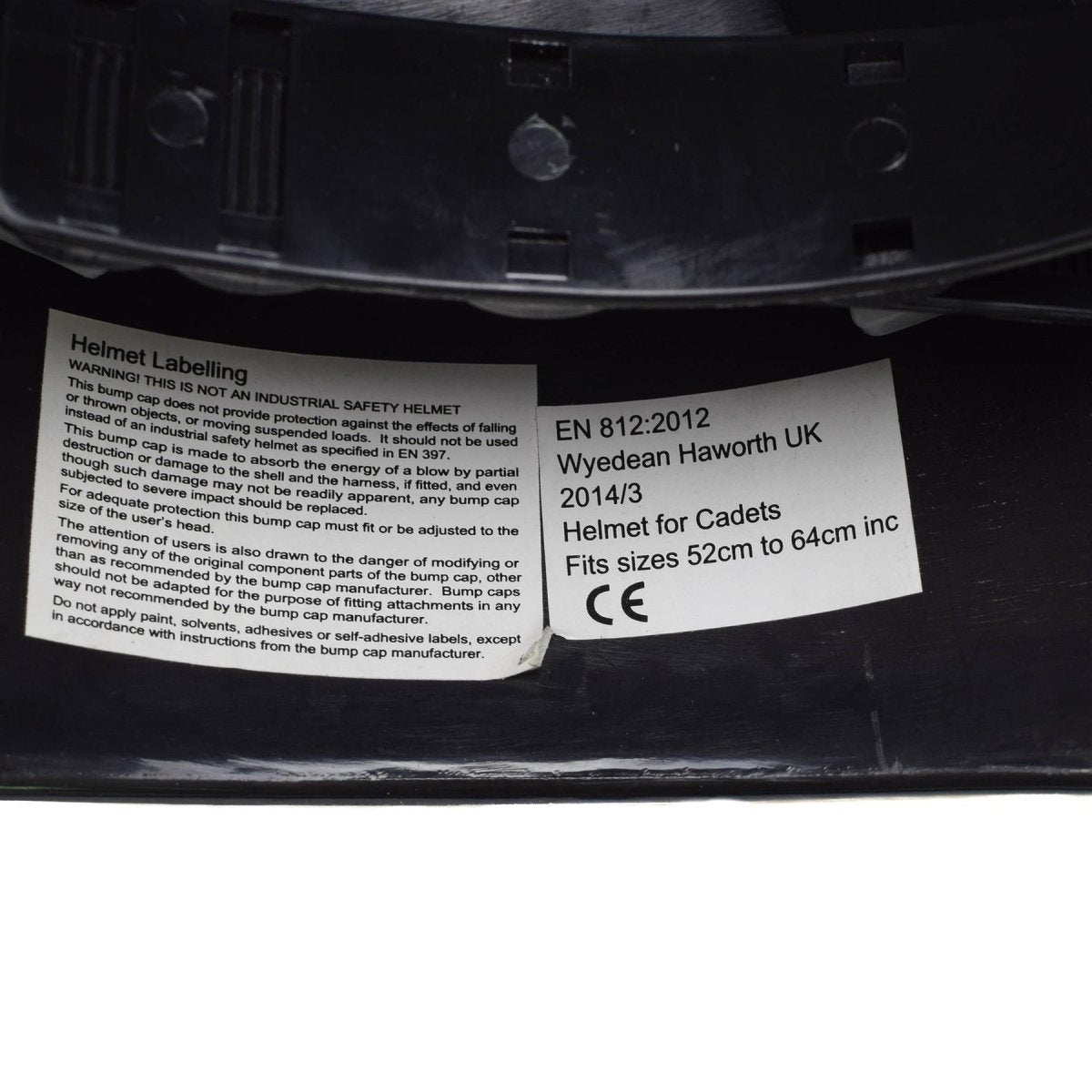 Casco di plastica nera militare britannico originale MK7 TATTICA ALTRIVO NUOVO