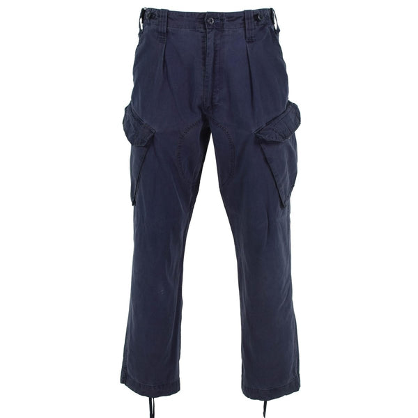 Pantaloni cargo militari britannici originali pantaloni da lavoro blu royal blu colore