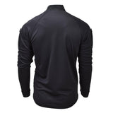 Combatti militari britannici originali camicie tattiche tattiche nere zippato nuovo traspirante