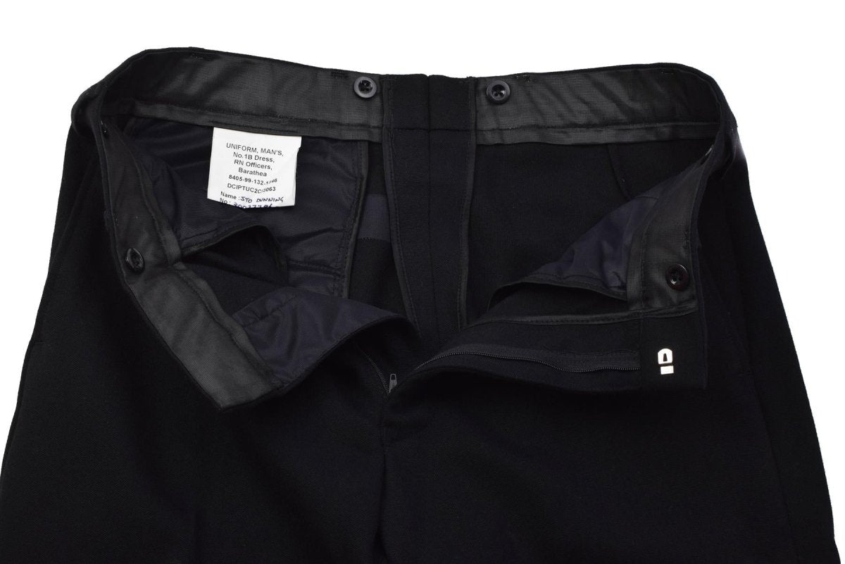 Pantaloni eleganti militari britannici originali Pantaloni formali Barathea 1B neri