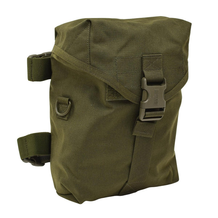 Marsupio da gamba originale militare britannico con cinghie regolabili in nylon verde oliva - GoMilitar
