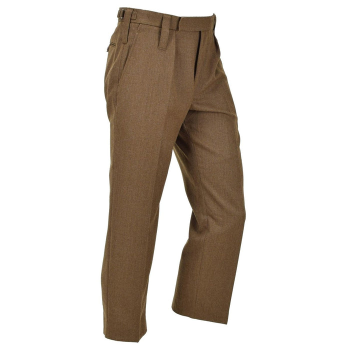 Pantaloni formali originali militari inglesi Pantaloni eleganti uniformi in lana marroni - GoMilitar