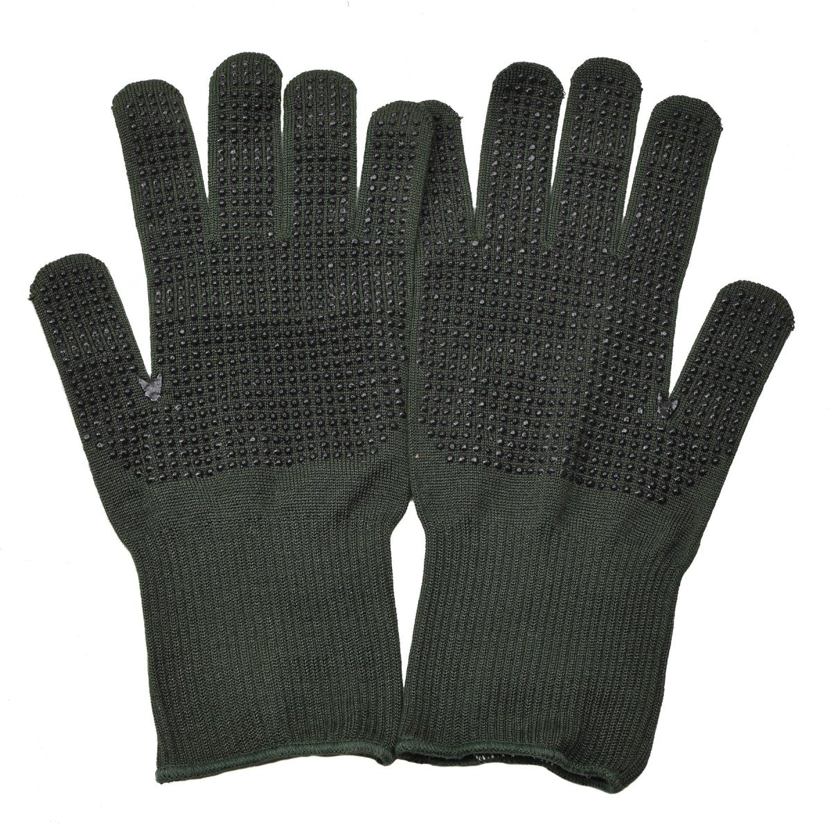 Guanti militari britannici originali Palms anti -slip Nomex Aramid Fibra Green Nuovo