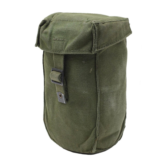 Custodia per bottiglia d'acqua M58 originale militare britannica vintage con cinghie regolabili Oliva - GoMilitar