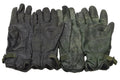 Guanti di pelle militare britannici originali MK II in pelle rivestita di protezione delle mani verdi scure foderate
