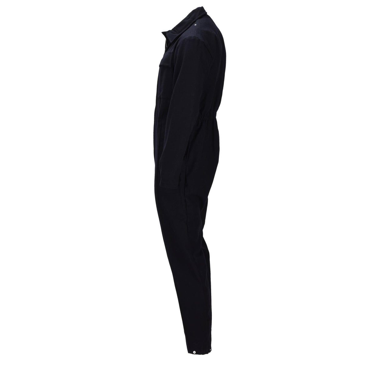 Tuta originale in lana della polizia militare britannica con zip frontale uniforme di servizio nera