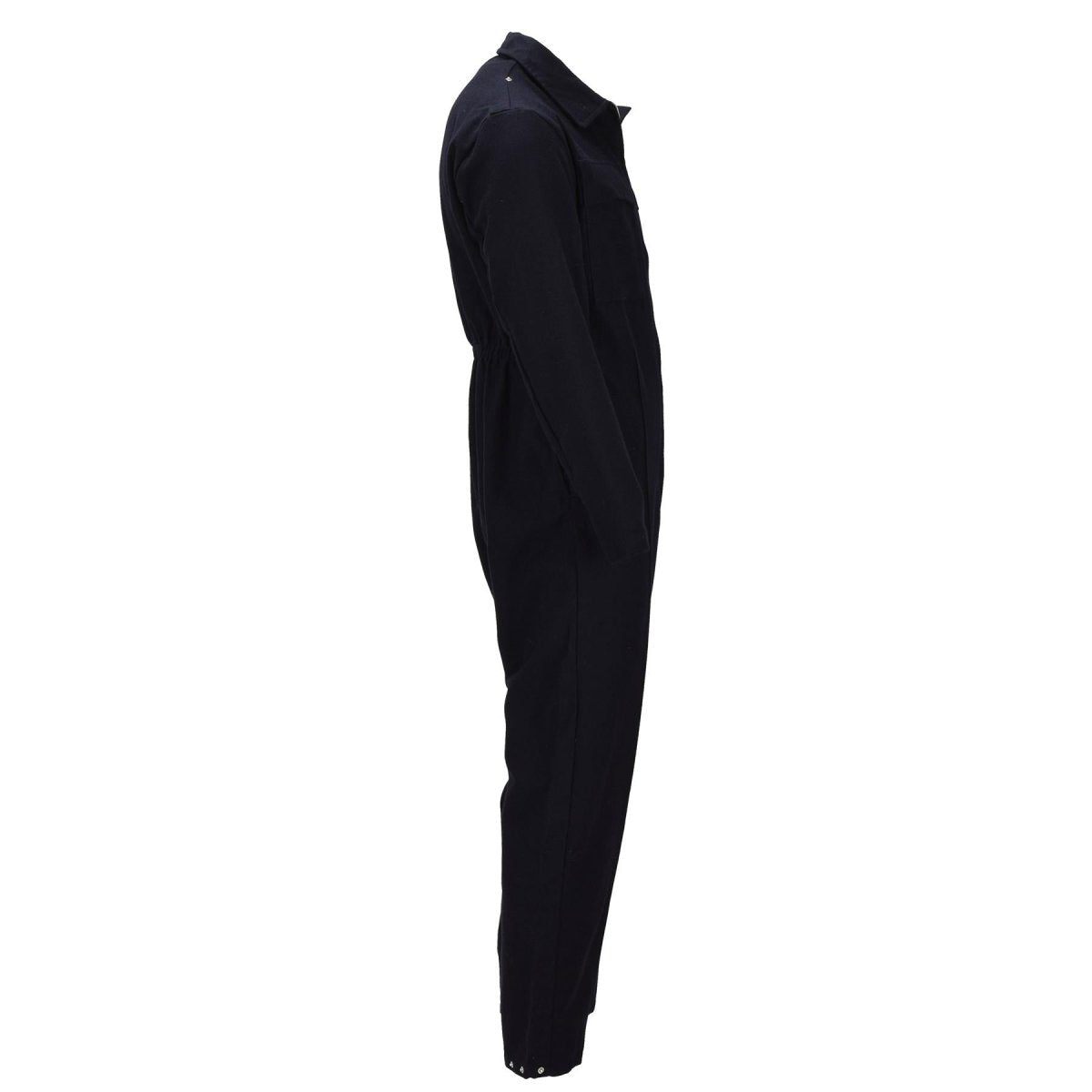 Tuta originale in lana della polizia militare britannica con zip frontale uniforme di servizio nera