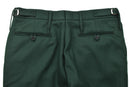 Original British Royal Dragon Guards dark green wool dress pants with adjustable waist and buttoned back pockets.